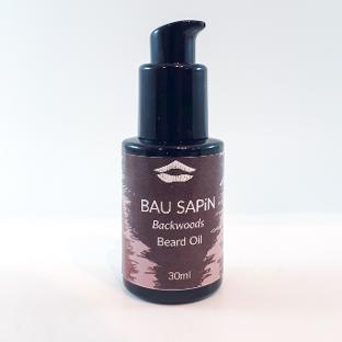 Backwoods beard oil against white background